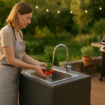 Chiuvete de exterior cu dulap integrat: soluții practice