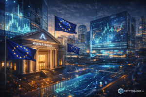 AMINA Bank intră pe 21X, bursa blockchain reglementată a UE